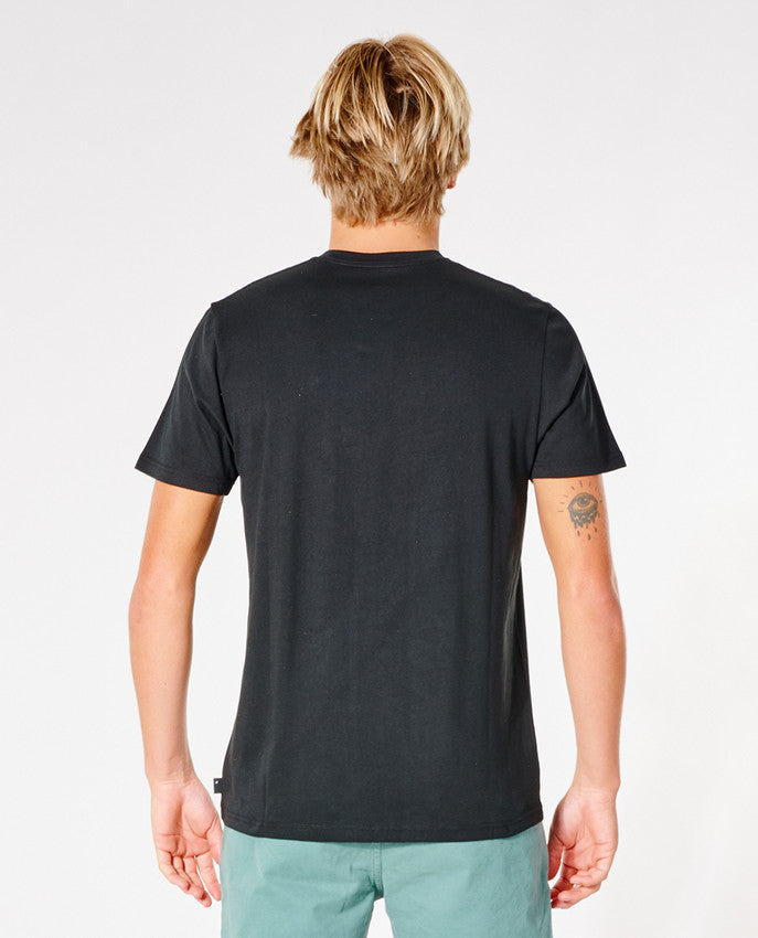 Rip Curl - surf revival strip tee - svart