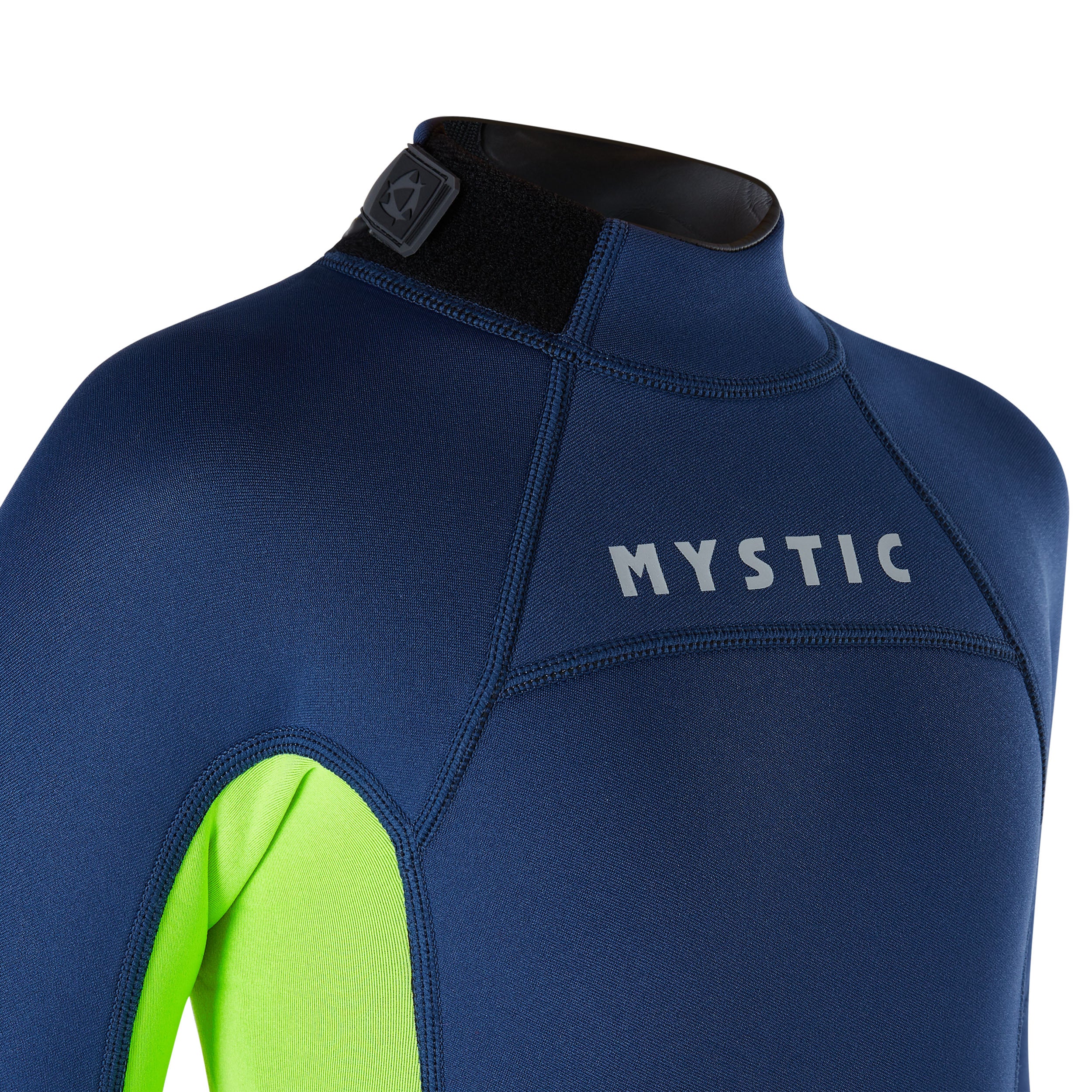 Mystic - Star Fullsuit 3/2mm Bzip Flatlock Junior - Nattblå