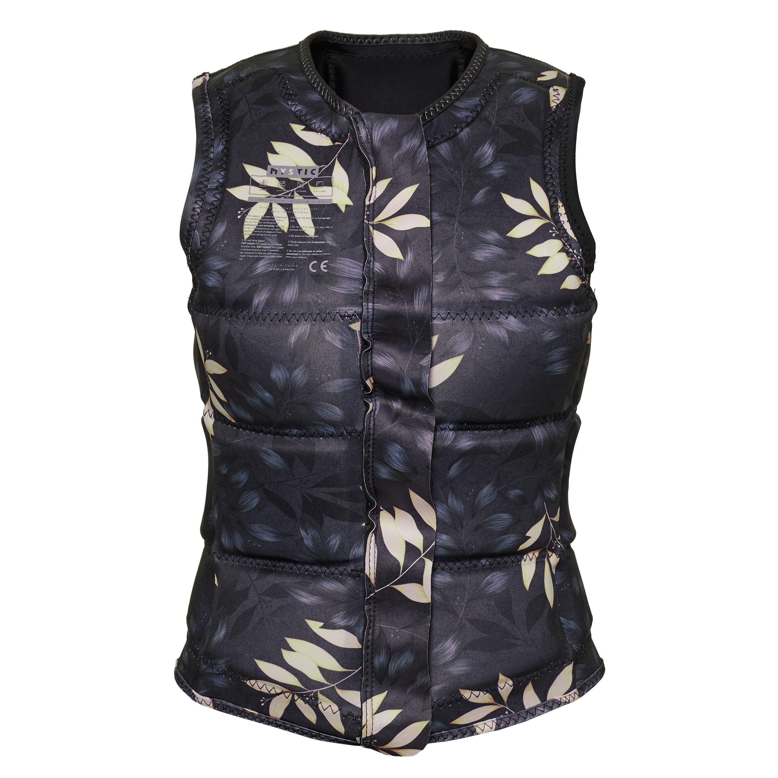 Mystic - Dazzled Impact Vest Fzip Wake Dam - Svart