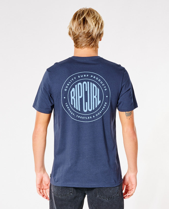 Rip Curl - T-shirt för häftapparat - marinblå