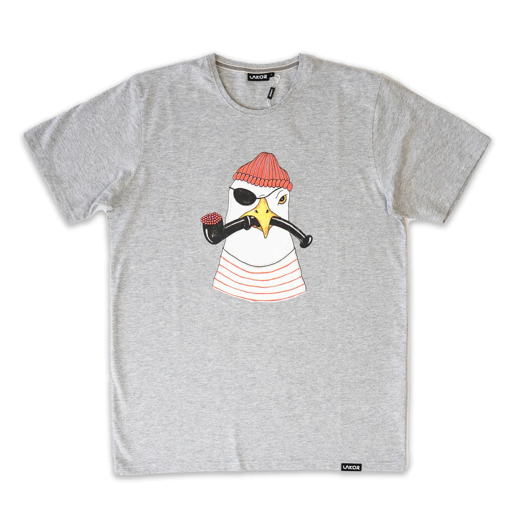 Lakor - Min! - Ljusgrå T-shirt 