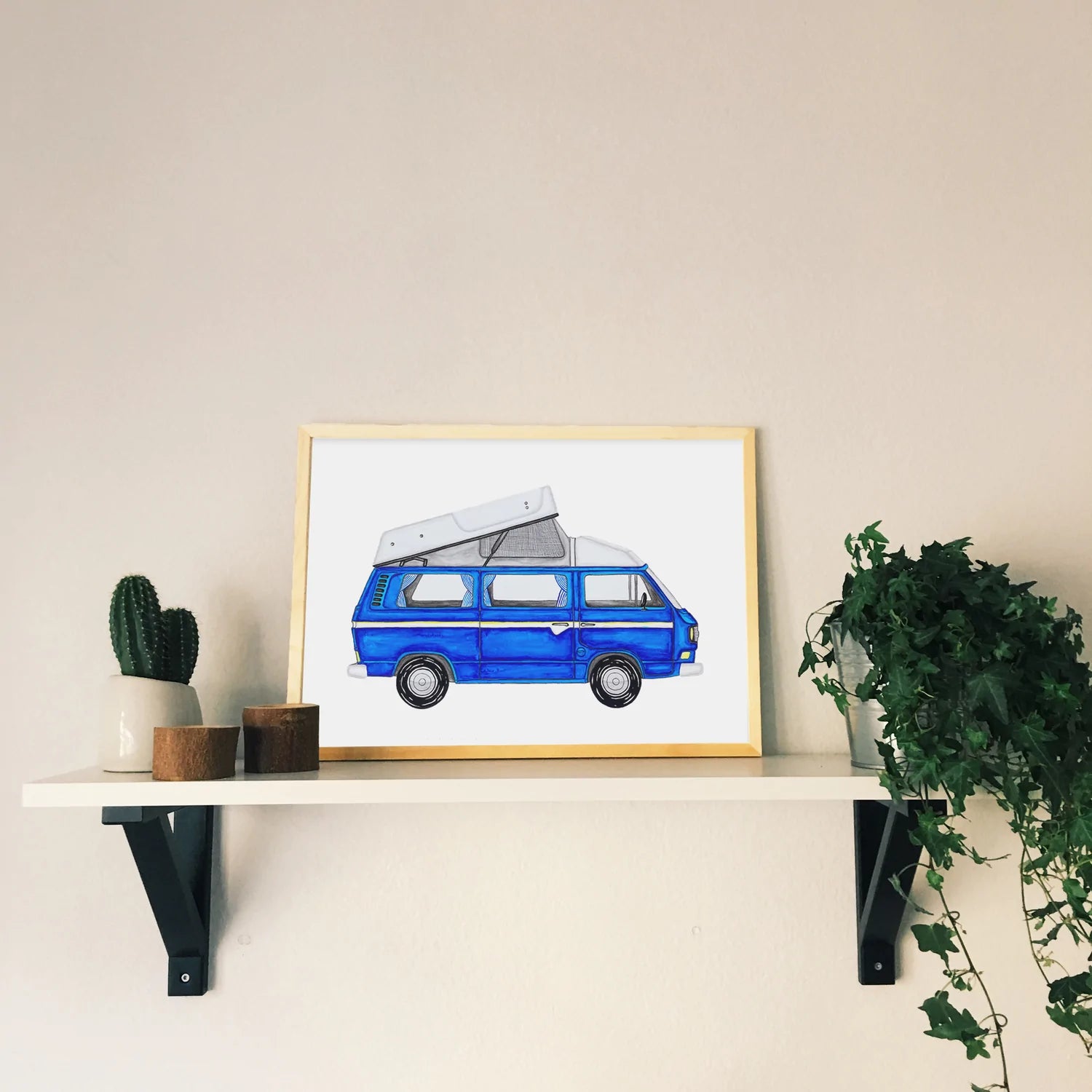 Lakor - blå skåpbil affisch 