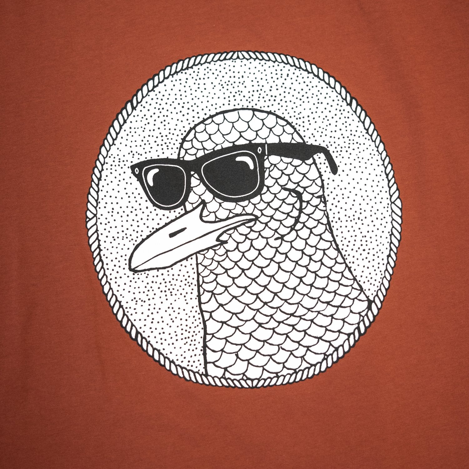 Lakor - Sun club seagull T-shirt (Burned Orange) 
