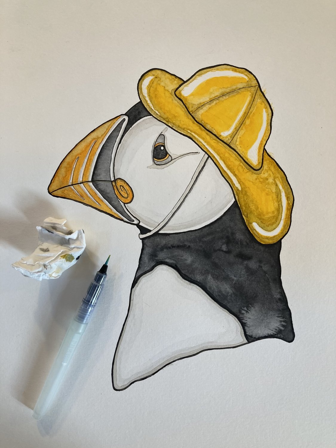 Lakor - Southwester lunnefågel (mörkgrå) T-shirt 