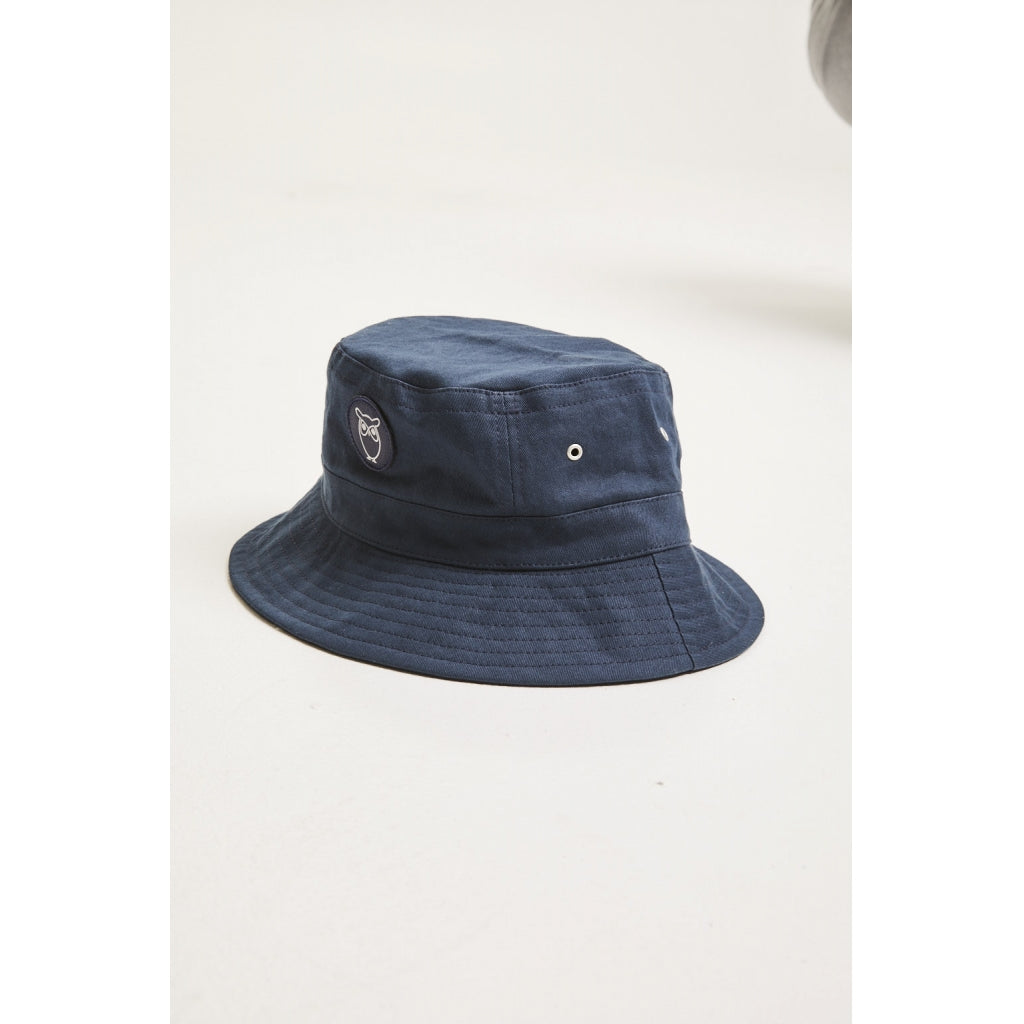 KnowledgeCotton Apparel LEAF twill jungle hat Total Eclipse