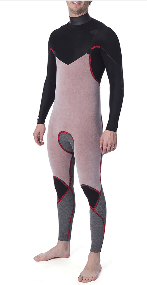 Rip Curl Dawn Patrol Black 5/3 Chest Zip Våtdräkt 