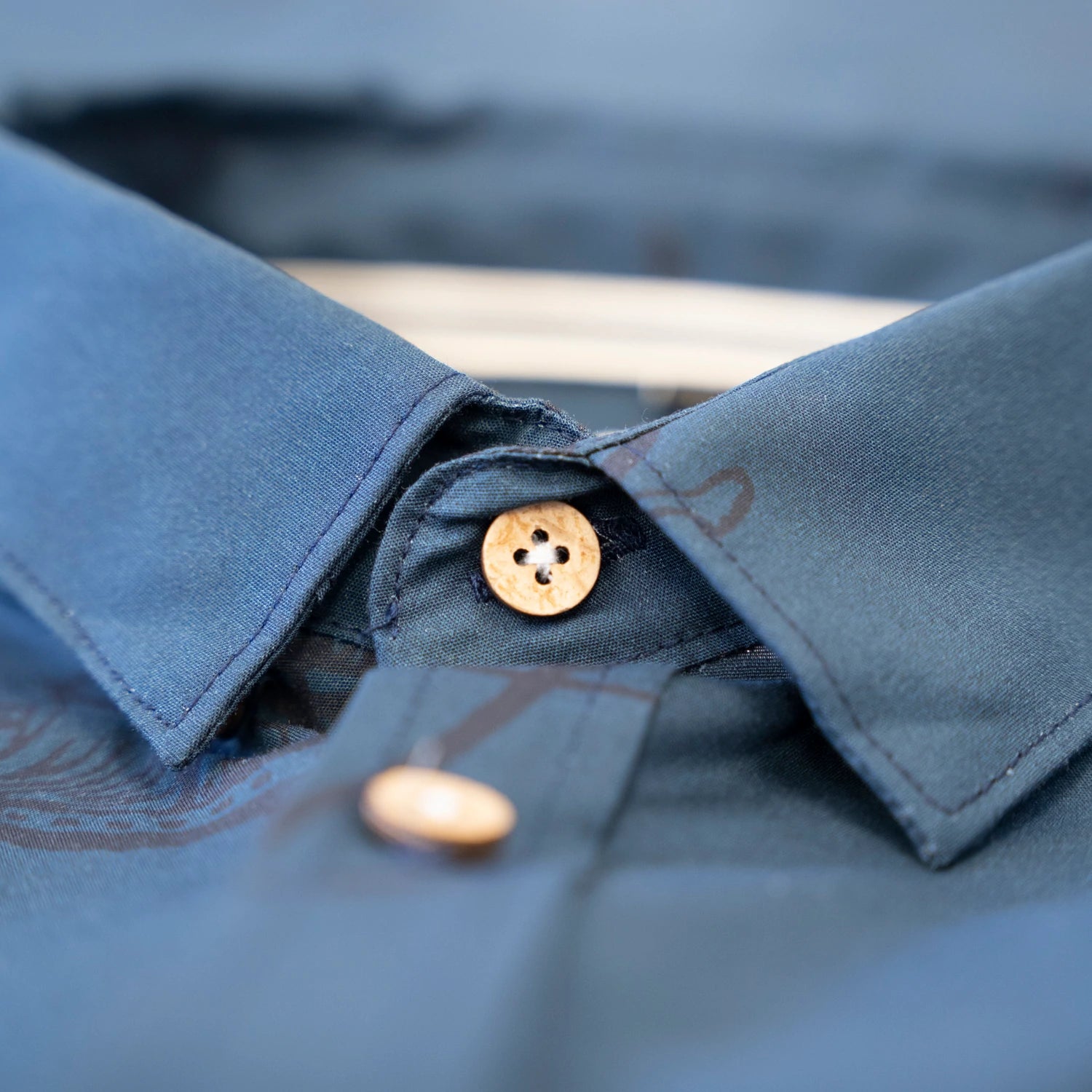 Lakor - Tatueringsskjorta Marinblå kortärmad