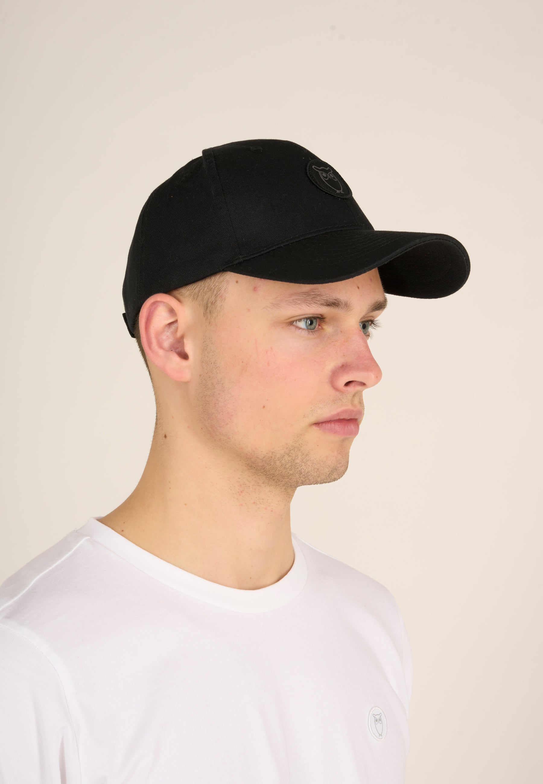 KnowledgeCottonApparel Twill baseball cap - GOTS/Vegan - Black Jet