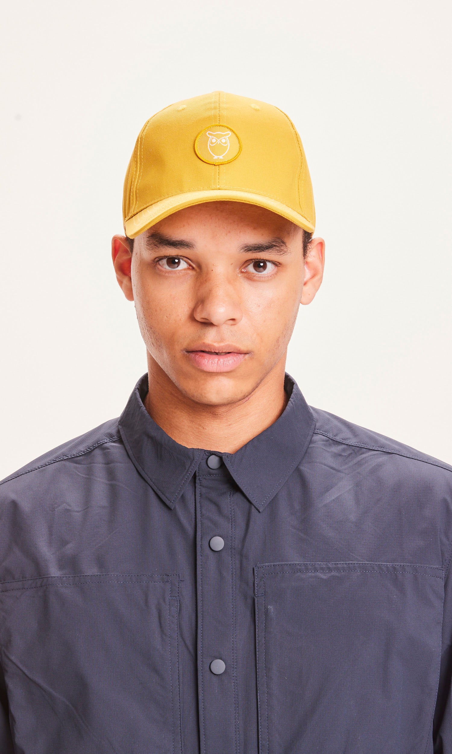 KnowledgeCottonApparel Baseballkeps i Twill - GOTS/Vegan - Honungsguld