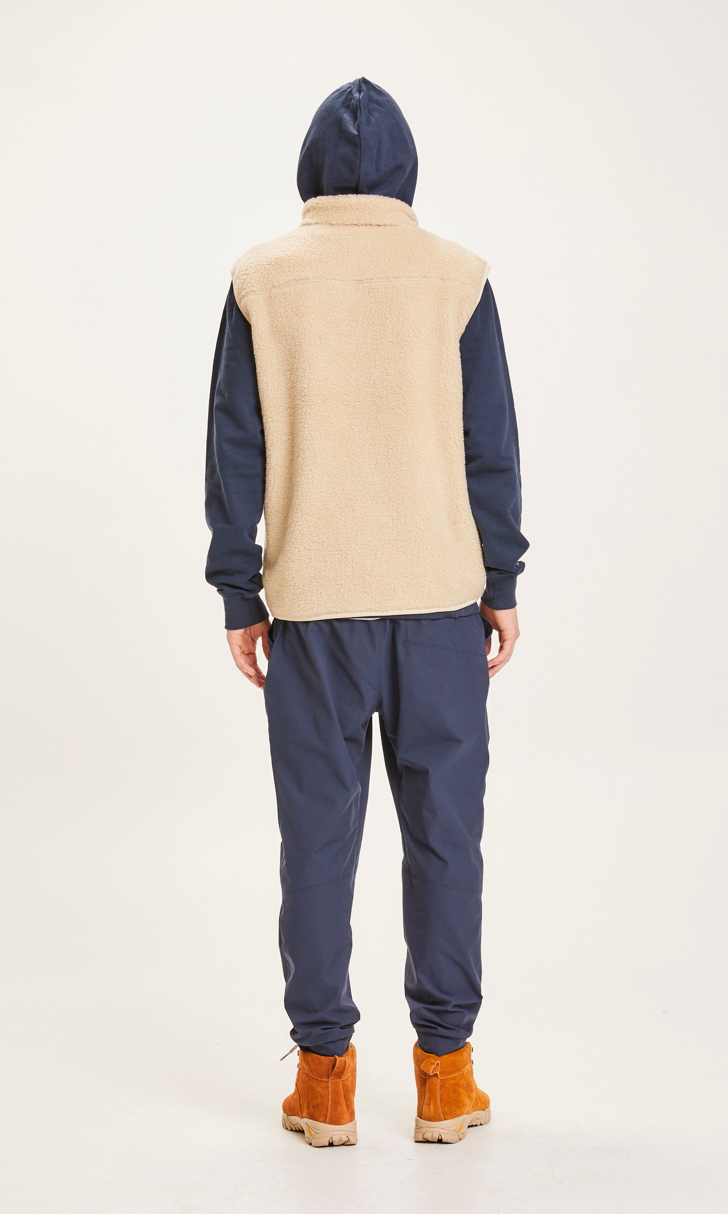 Knowledge Cotton Apparel - ELM teddy fleece vest - GRS/Vegan