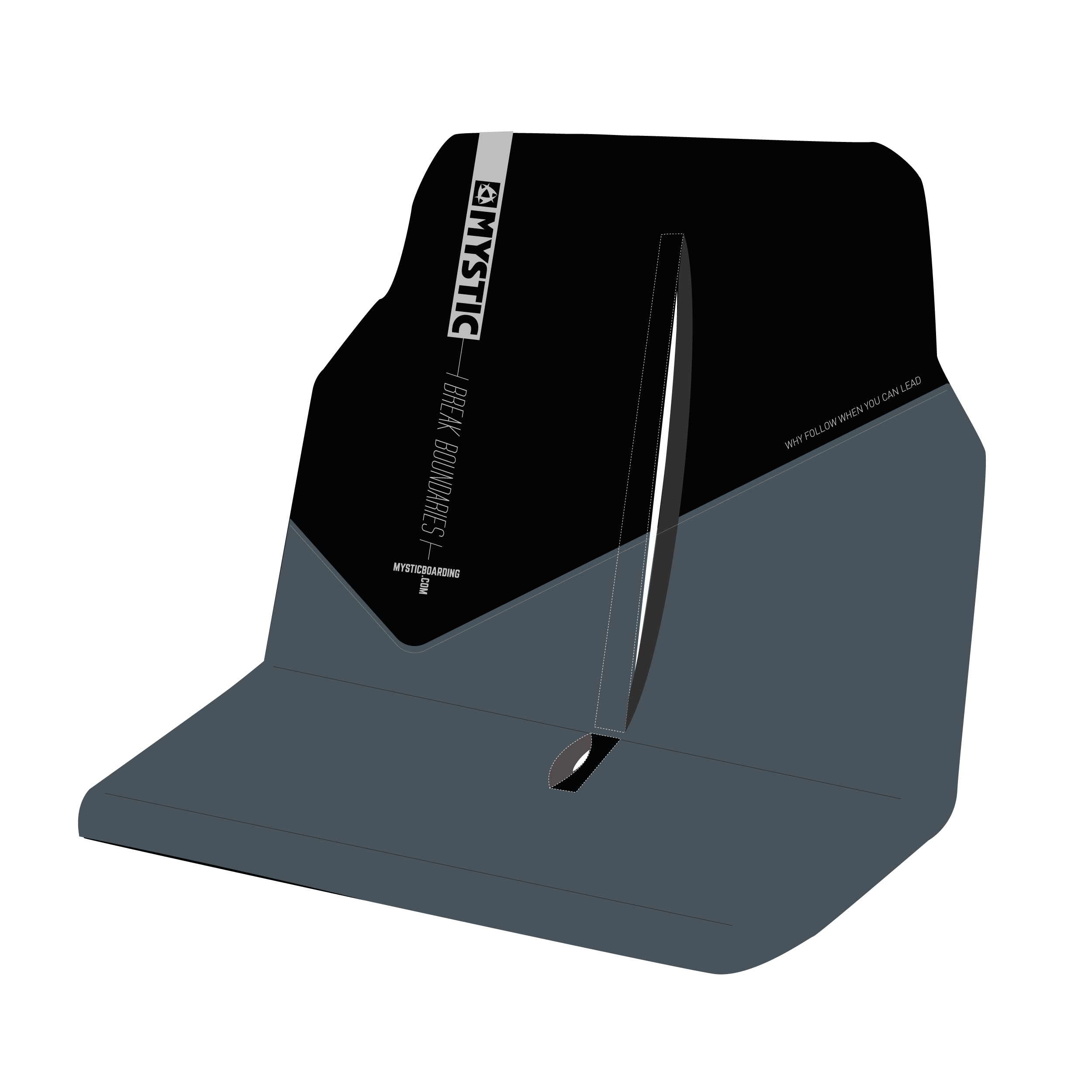 Mystic - Bilstolsöverdrag Dubbel - Svart/Vit