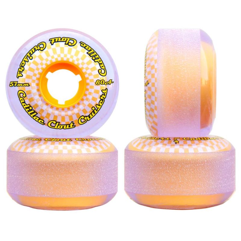 Cadillac Clout Cruiser skateboardhjul 4-pack (57 mm - orange) 