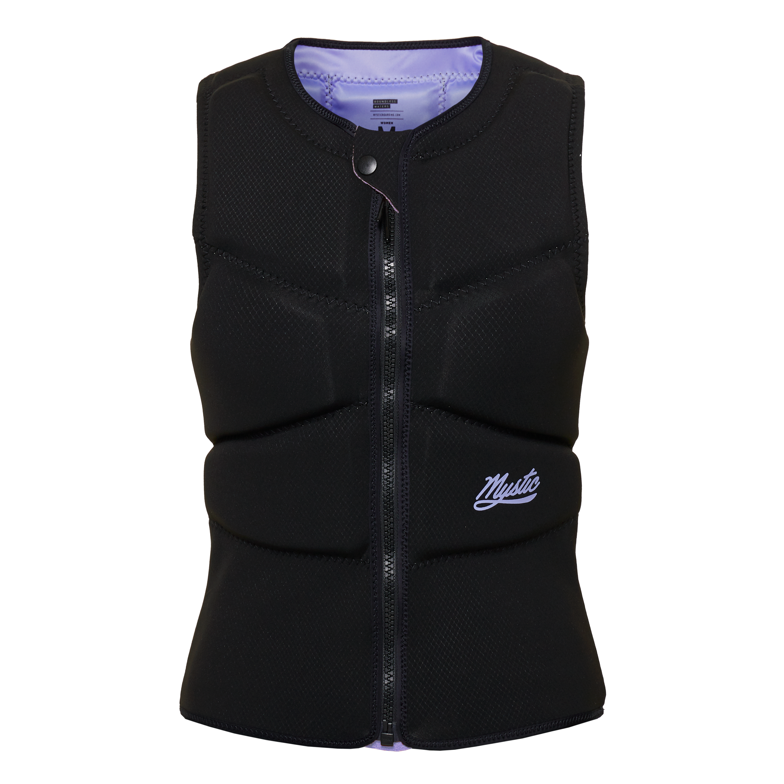 Mystic - Ruby Impact Vest Fzip Kite Dam - Svart/Lila