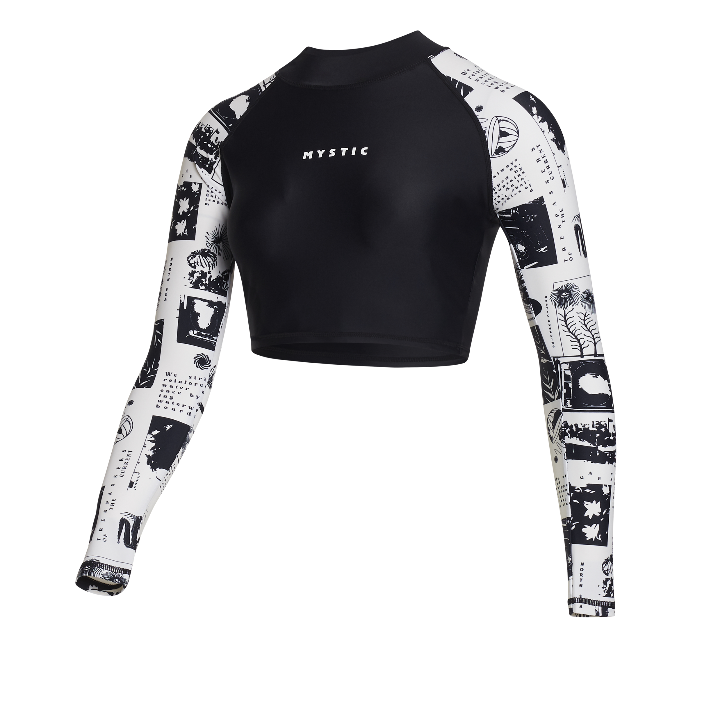 Mystic - Jayde L/S Crop Rash Väst - Off White