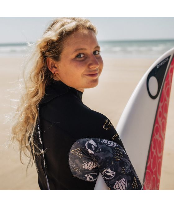 Sooruz Fullsuit DIVINE 5/4/3 OYSTERPRENE svart våtdräkt med dragkedja 