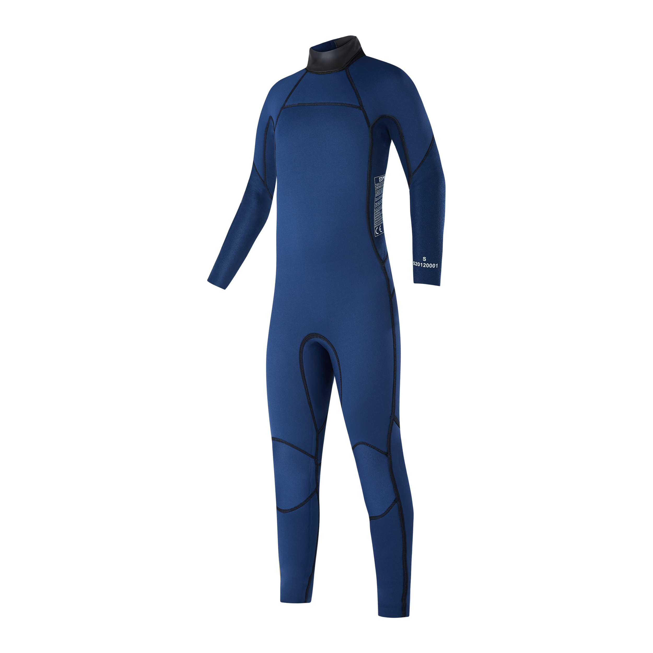 Mystic - Star Fullsuit 3/2mm Bzip Flatlock Junior - Nattblå