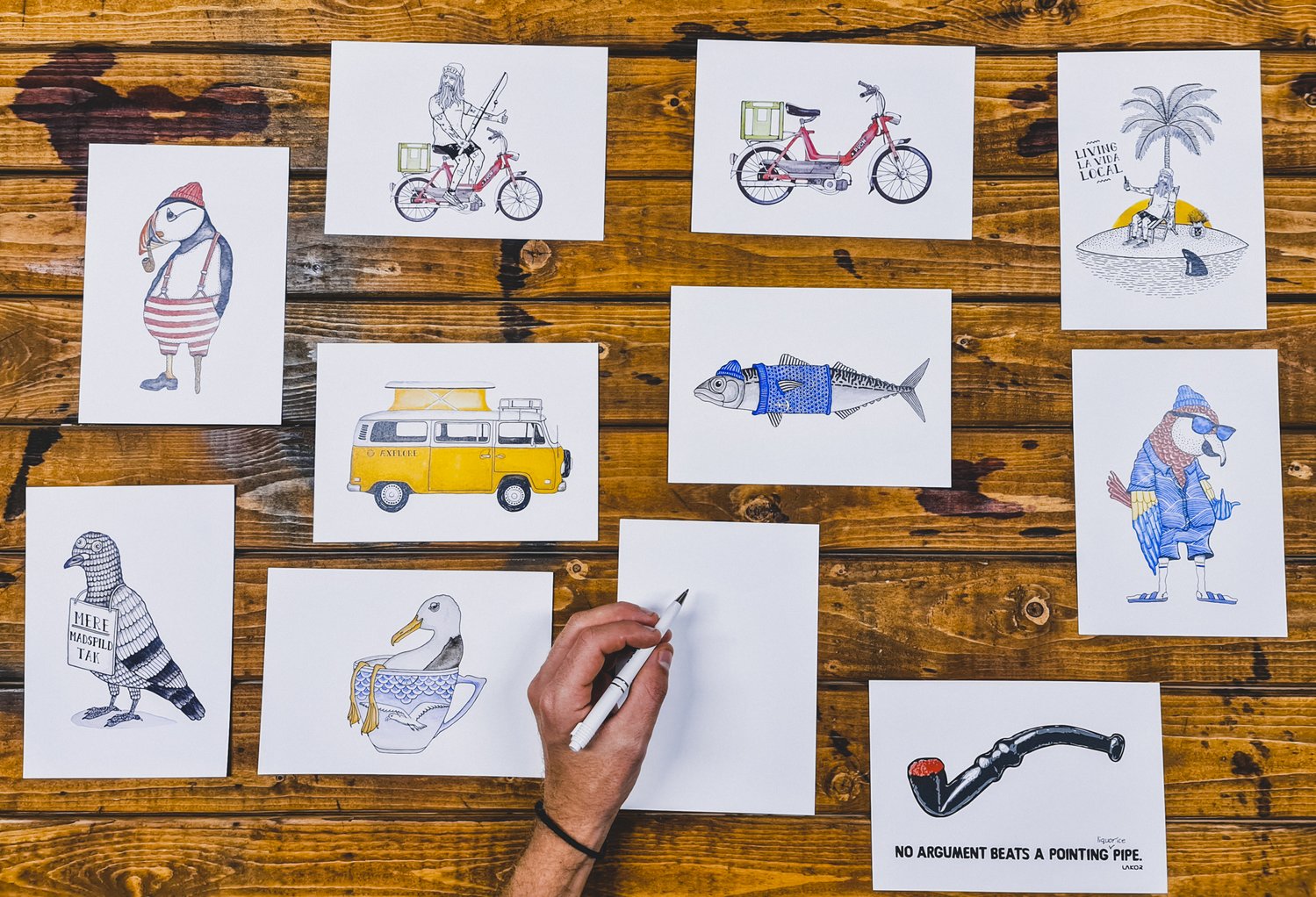 Lakor - Lakritspipa Vykort