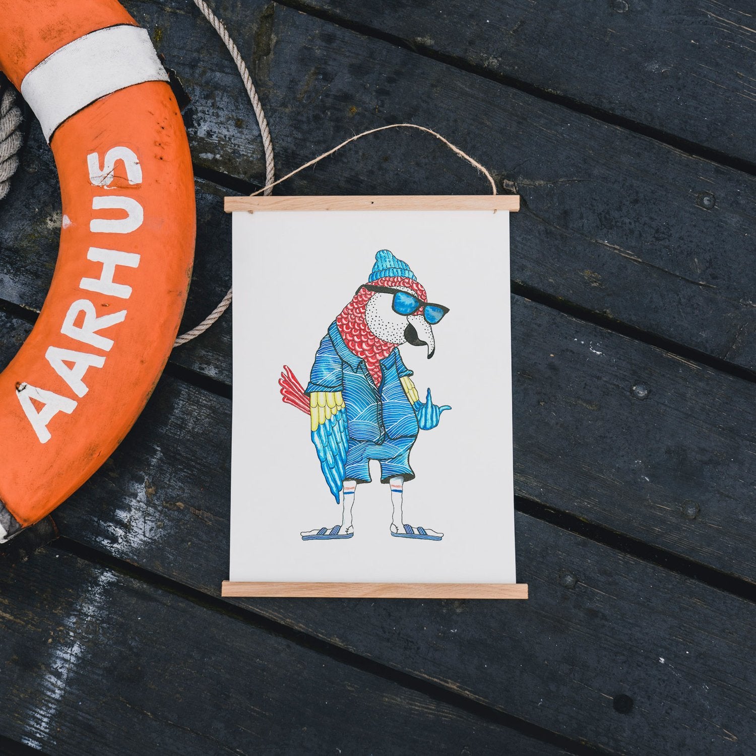 Lakor - Hipster papegoja affisch