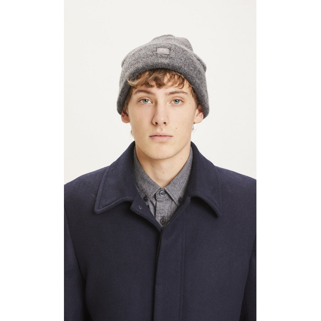 KnowledgeCotton Apparel LEAF ekologisk ullmössa Grå Melange