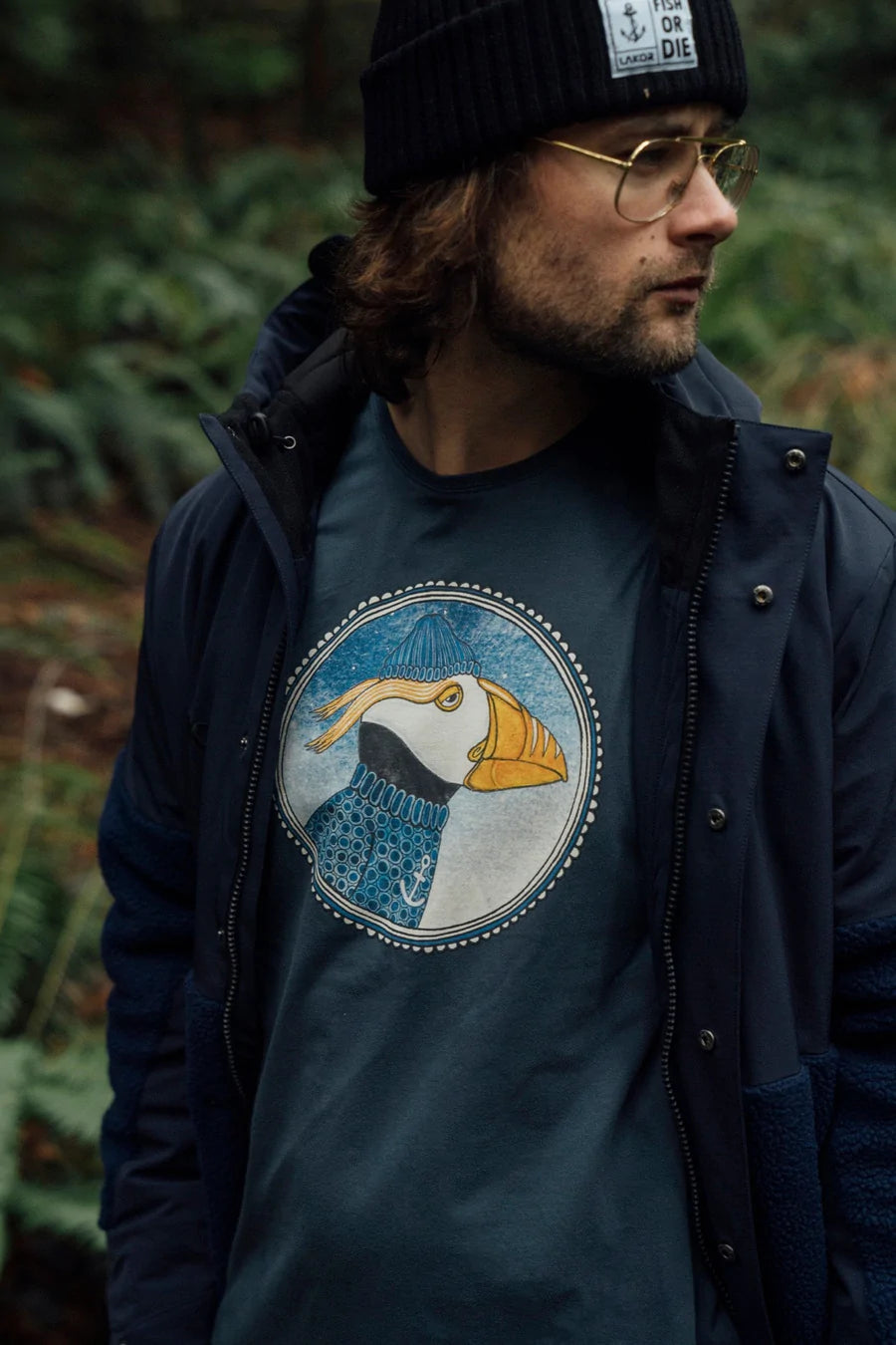 Lakor - Nattvakt - Blå Natt T-shirt 