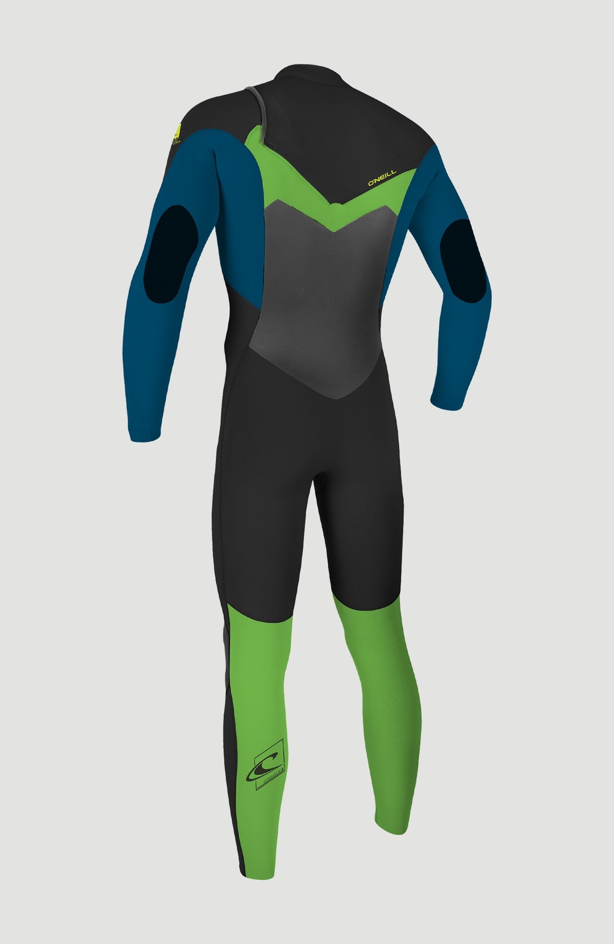 O'NEILL Youth Epic 5/4 BLACK/ULTRA BLUE/DAYGLO Bröstdragkedja Full