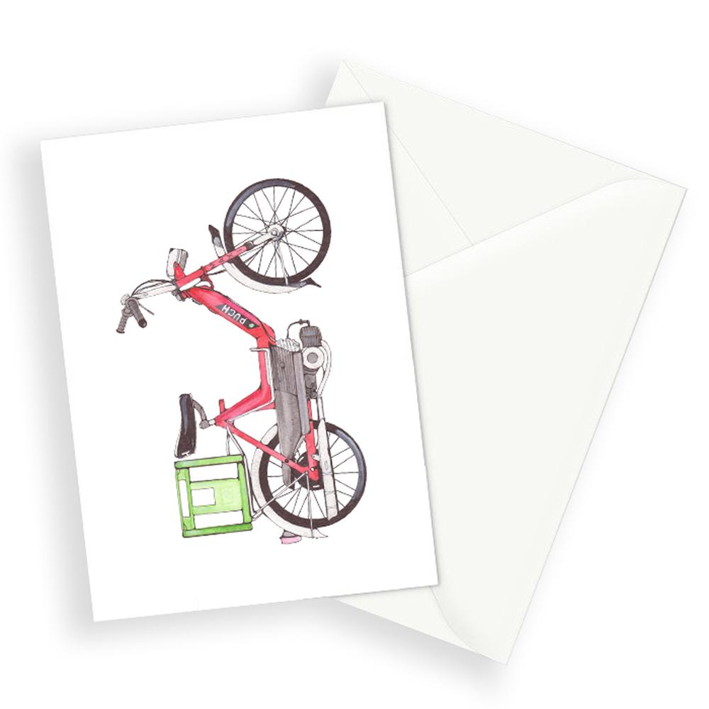 Lakor - Röd puch Vykort