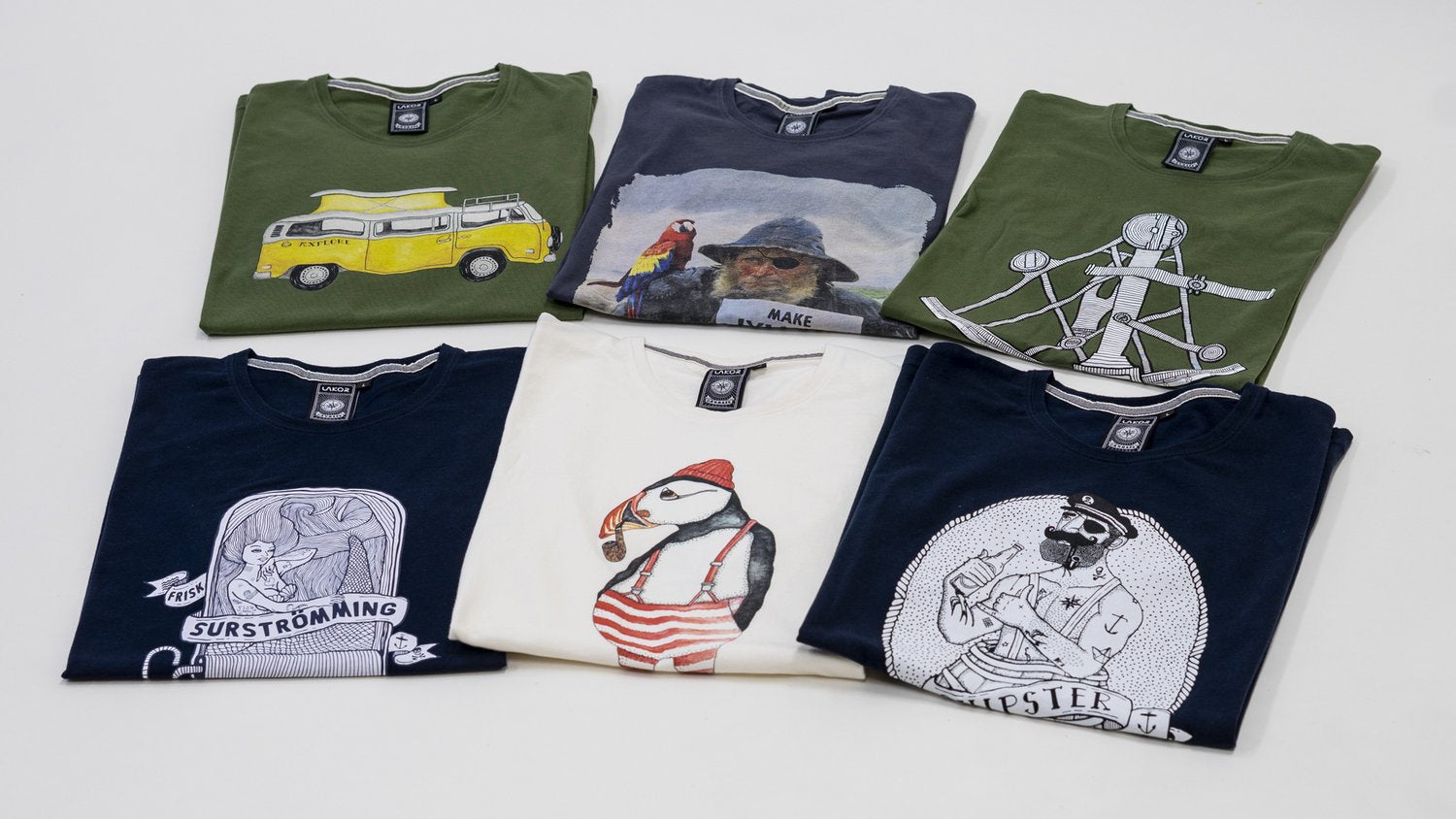 Lakor - Atlantisk lunnefågel T-shirt Vit 