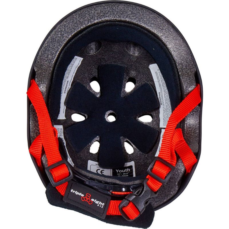 Triple Eight Lil 8 Skater Helmet Kids (mattsvart)